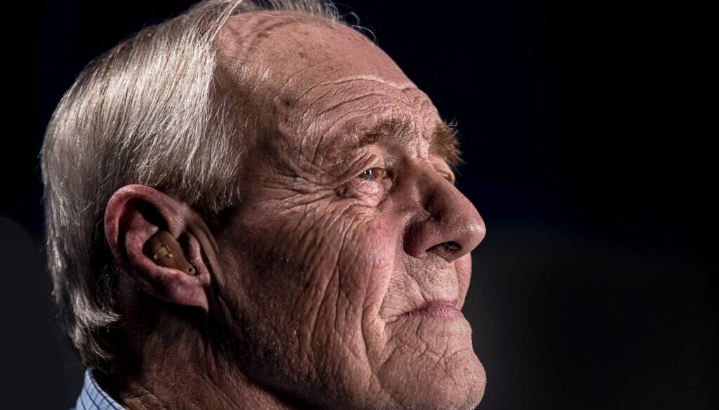 side view of man's face