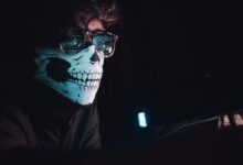 person wearing mask