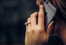 woman talking on the phone