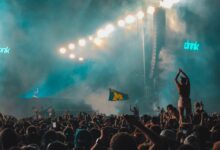 people in front of stage