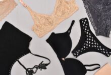 assorted-colored bra panties, and sport bra