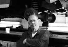 grayscale photography of man