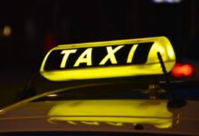 yellow Taxi light sign