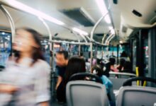 people in bus