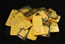 gold and silver round coins