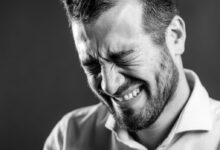 man laughing