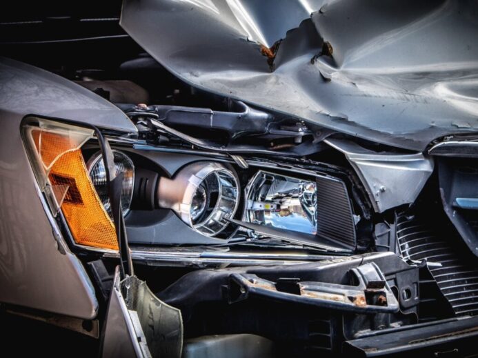 silver and black car engine
