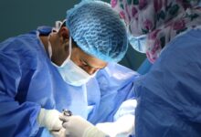 doctor having operation