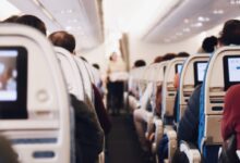 shallow focus photography of people inside of passenger plane