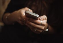 person using smartphone