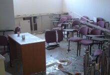 Destroyed classroom