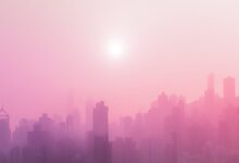 skyscraper covered with fog at daytime
