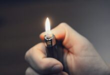 person holding black lighter