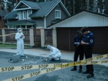 Police Investigating the Crime Scene