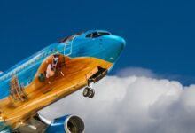 low angle photo of airliner plane