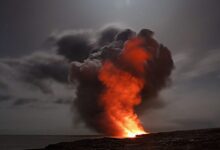 Black Smoke Coming From Fire