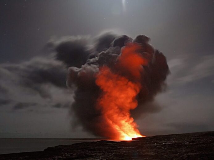 Black Smoke Coming From Fire
