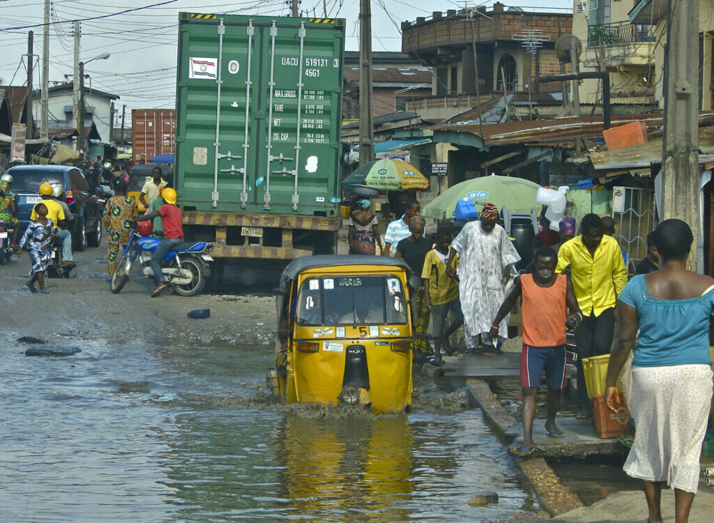 Lagos Street at high tide