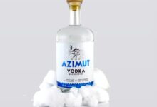 Azimut Vodka bottle