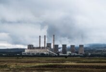 industrial power plant skyline
