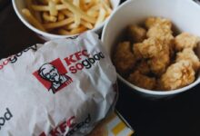KFC fries and chicken lot