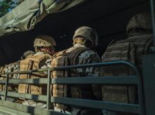 soldiers in truck