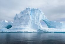 glacier during daytime