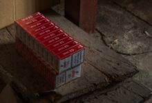flip-top cigarette pack lot