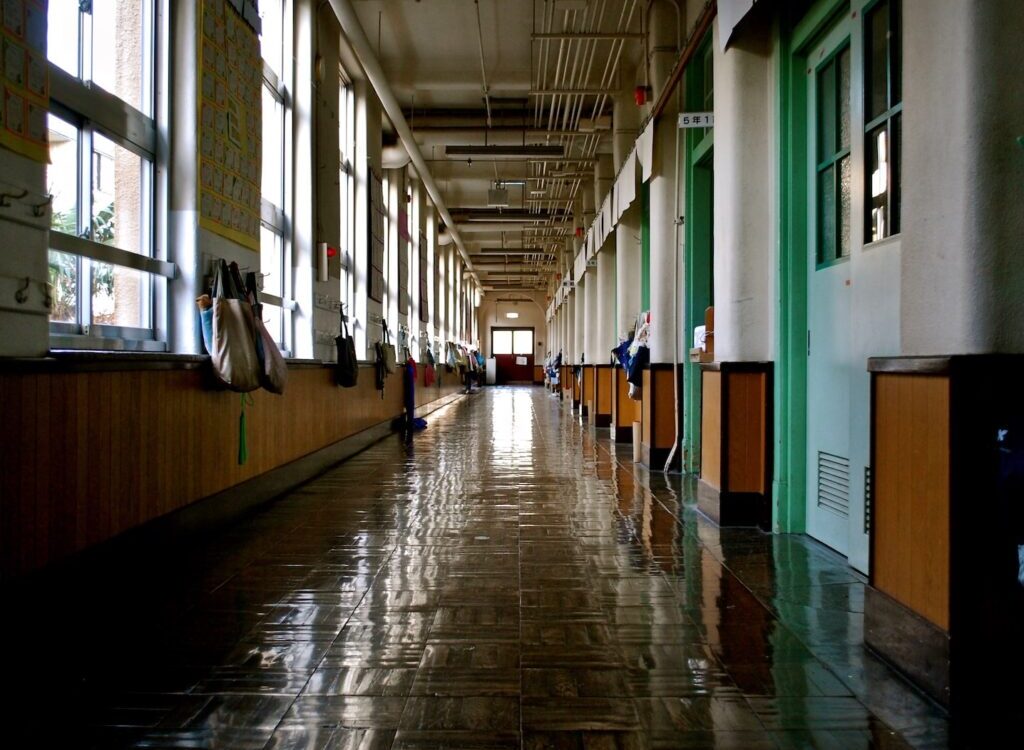 empty building hallway