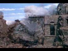 Explosion of the bridge in 'For Whom The Bell Tolls'