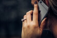 woman talking on the phone