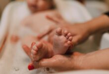 Small Feet of a Baby