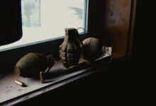 hand grenade, grenade, bullets