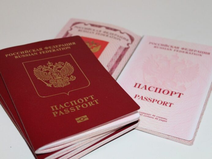 russia, passport, document