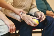 Person Holding a Stress Ball