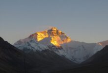 mountain, panorama, snow