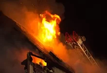 Fire Department battles house fire