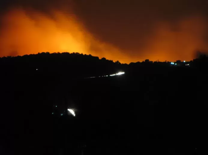 Fire at Chios island, Greece, 19/08/2012