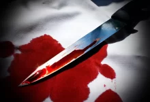 Murder's weapon on the table