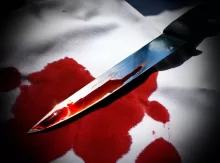 Murder's weapon on the table