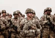 A Group of Soldiers Holding Rifles
