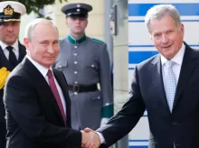 Vladimir Putin and Sauli Niinistö in Helsinki (2019-08-21)