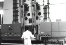 grayscale photography of laboratory