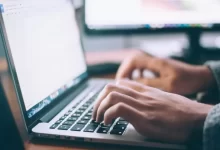 person using MacBook Pro