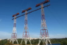 Zaporizhzhia Pylon Triple Три Мачты ЛЭП Хортица