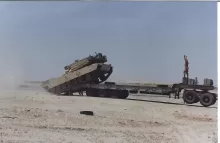 M1 Tank Redeploying in Desert Storm