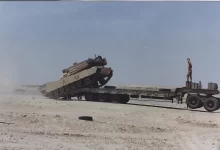M1 Tank Redeploying in Desert Storm