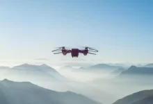 turned-on drone