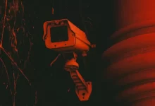 white bullet-type camera