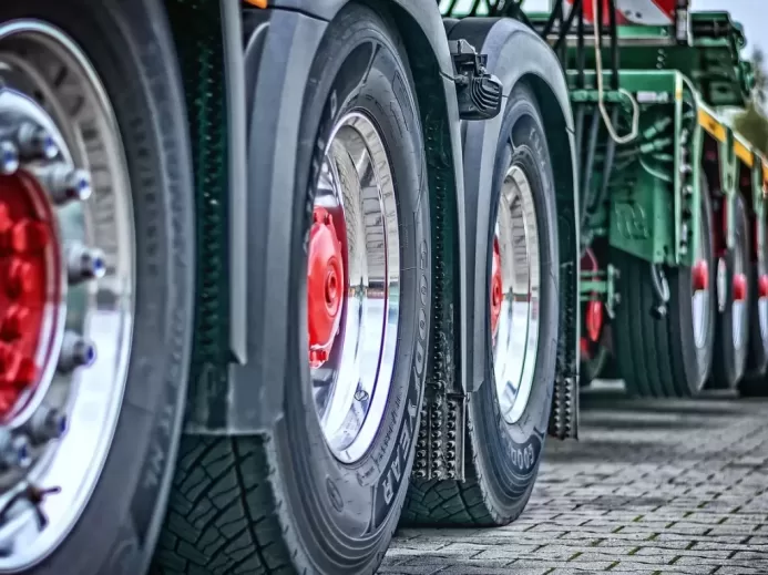 truck, heavy load, tractor